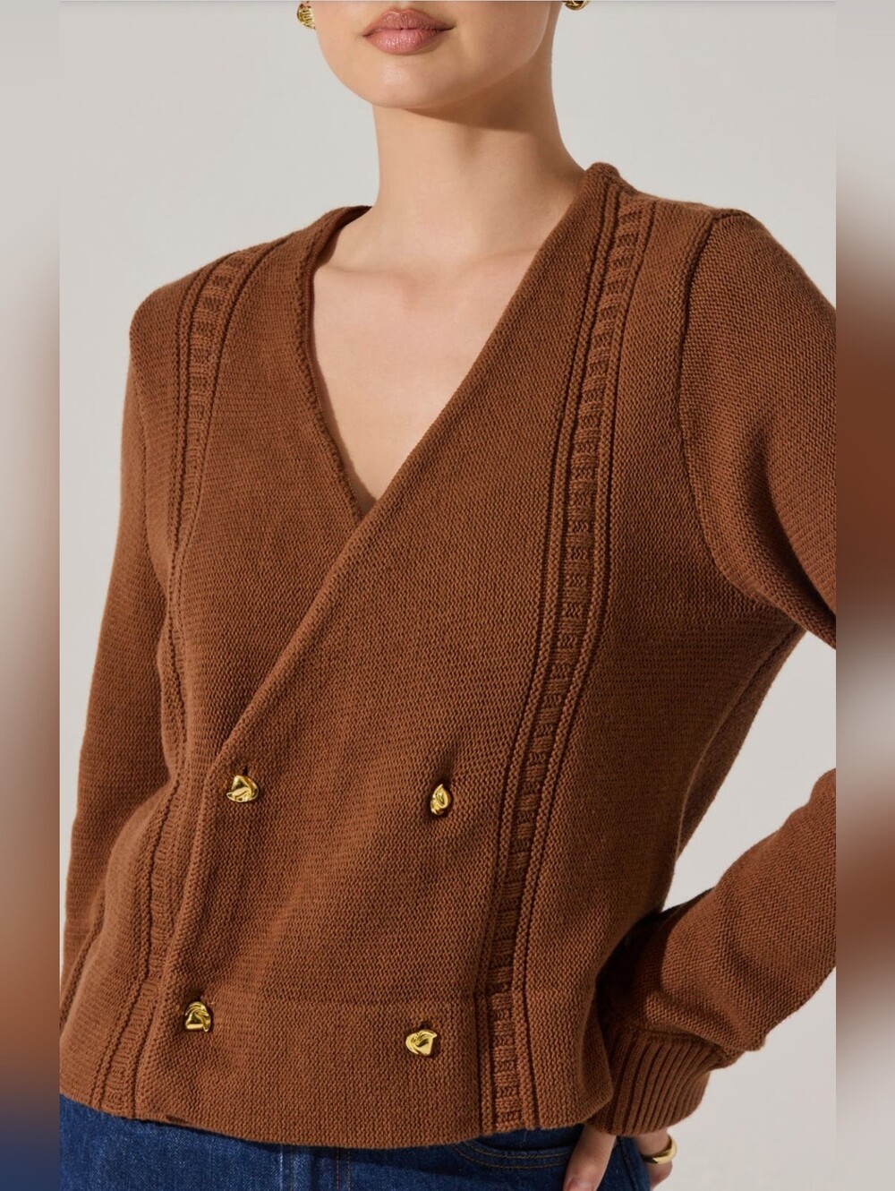 (1770) ASTR THE LABEL Merritt Cardigan, Size S